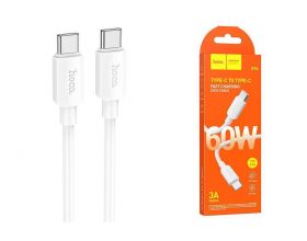 Кабель USB Type-C - USB Type-C HOCO X96 PD60W (белый) 1м