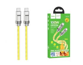 Кабель USB Type-C - USB Type-C HOCO U113 100W (золотой) 1м