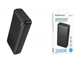 Универсальный дополнительный аккумулятор Power Bank BOROFONE BJ80A Clever 22.5W+PD20W (20000mAh) (черный)