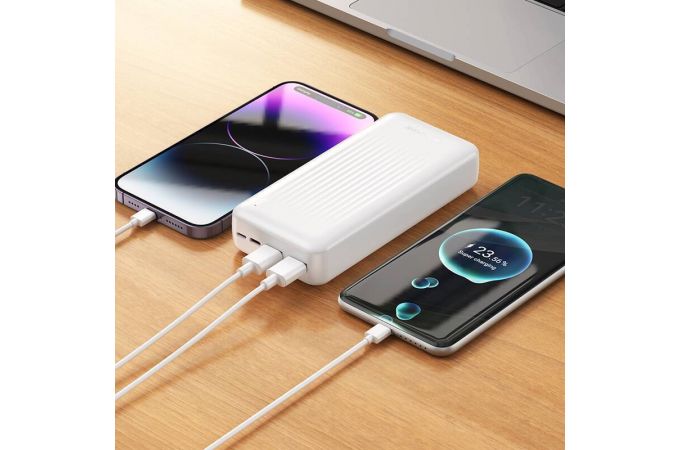 Универсальный дополнительный аккумулятор Power Bank BOROFONE BJ80A Clever 22.5W+PD20W (20000mAh) (белый)