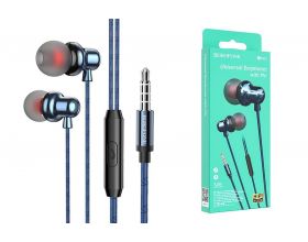 Наушники вакуумные проводные BOROFONE BM65 Sole (синий)