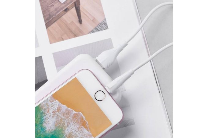 Кабель USB - Lightning BOROFONE BX18, 2,4A (белый) 2м