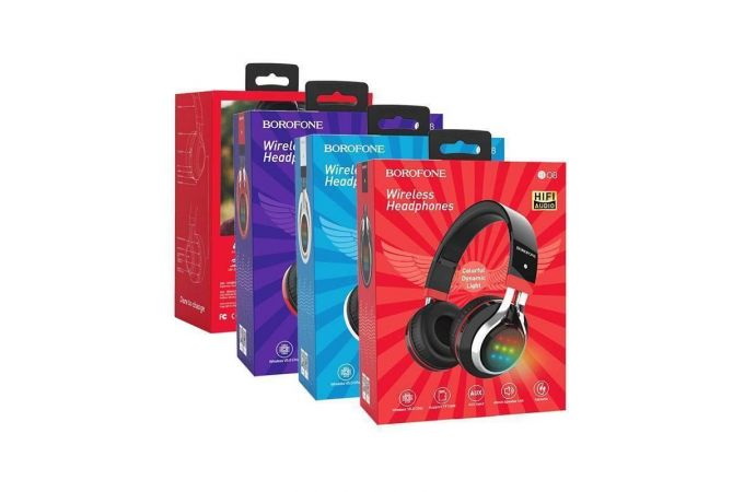 Наушники мониторные беспроводные BOROFONE BO8 Love Sound wireless headset Bluetooth (белый)