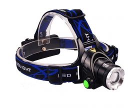Фонарь налобный Патриот PT-FLG04 (1L, 2*18650, Т6,ZOOM)