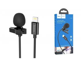 Микрофон проводной петличка HOCO L14 (Lighnting, 2м)