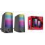 Акустическая система 2.0 HOCO DS14 RGB Rihytmic Spectrum (черный)
