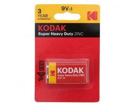 Батарейка солевая KODAK 6F22/1BL Super Heavy Duty