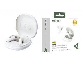 Наушники вакуумные беспроводные ACEFAST W3 ANC + ENC  active noise cancelling true earbuds, Белый