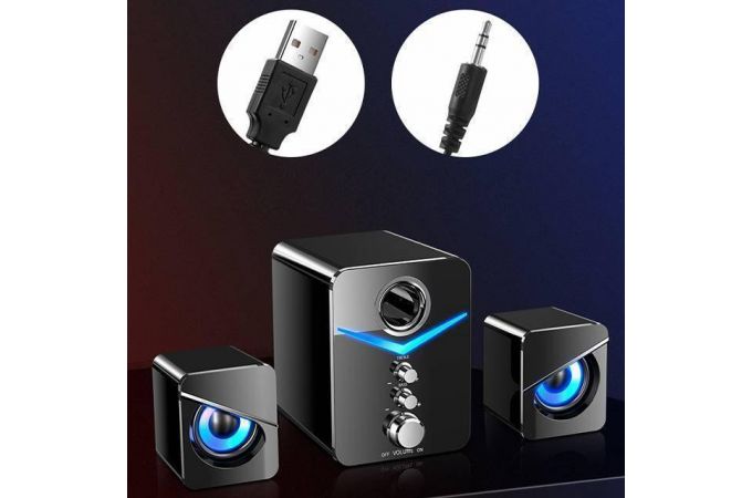 Акустическая система 2.1 SADA D-221 (пит.USB) (черный)