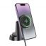 Держатель автомобильный для телефона BOROFONE BH208 Mona retractable magnetic wireless fast charging car holder(center console) черный