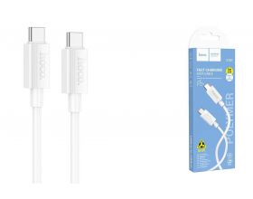 Кабель USB Type-C - USB Type-C HOCO X107 60W (белый) 1м