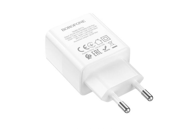 Сетевое зарядное устройство USB-C BOROFONE BA77A PD 30W (белый)