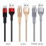 Кабель USB - USB Type-C BOROFONE BX21, 3A (красный) 1м (в оплетке)