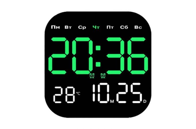 Настенные часы Орбита OT-CLW20 (Белый+Зеленый)