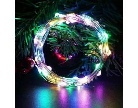 Гирлянда новогодняя светодиодная Огонек OG-LDL08 RGB лента 5м (USB)