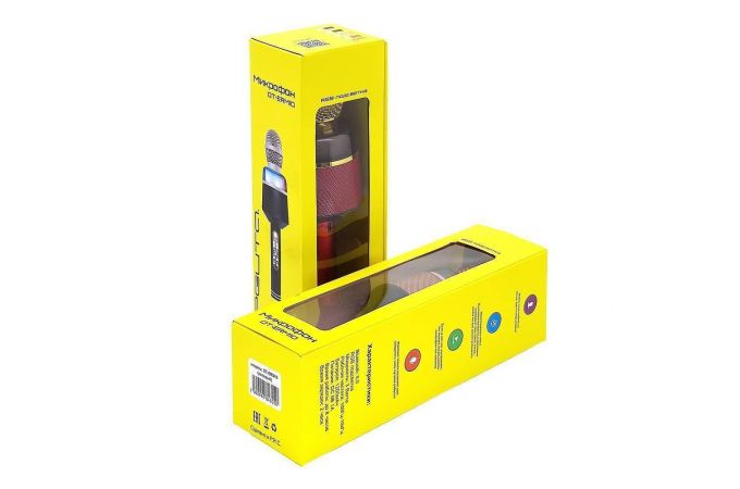 Караоке микрофон Орбита OT-ERM10 (Bluetooth, динамики, USB) RGB (синий)