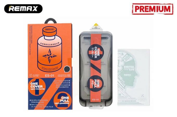 Защитное стекло Remax Medicine Glass ES-01 с аппликатором  for Iphone 14 PRO / 15  / 16