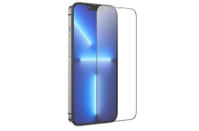 Защитное стекло дисплея iPhone 14 Plus /13 Pro Max (6.7) с полным покрытием без упаковки (черный)