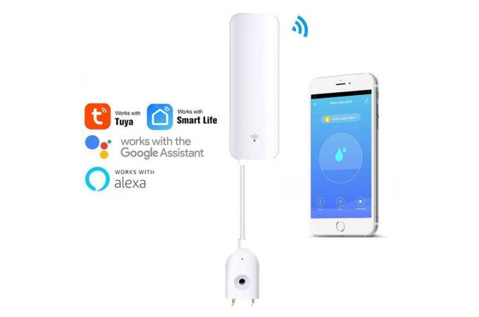 Умный датчик протечки воды Орбита OT-HOS19 (Wi-Fi, 2*AAA)