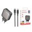 Сетевое зарядное устройство USB-C+ кабель Type-C - Type-C BOROFONE BAS56A PD45W (черный)