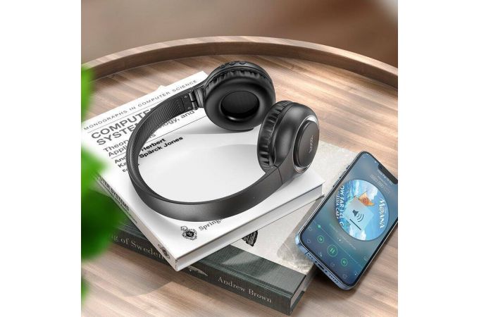 Наушники мониторные беспроводные HOCO W41 wireless headphones Bluetooth (черный)