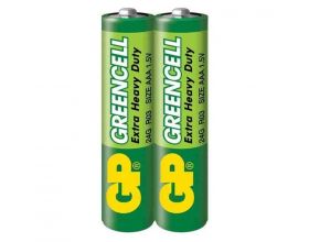 Батарейка солевая GP R03 AAA/2SH Greencell (цена за спайку 2 шт)