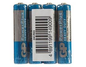Батарейка солевая GP R03 AAA/4SH PowerPlusl (цена за спайку 4 шт)
