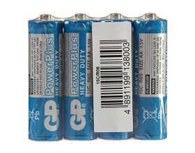 Батарейка солевая GP R6 AA/4SH PowerPlus (цена за спайку 4 шт)