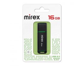 Флешка USB 2.0 Mirex SPACER BLACK 16GB (ecopack)