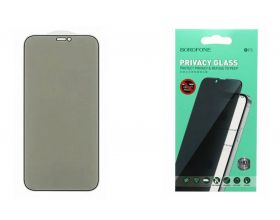 Защитное стекло дисплея iPhone 16 Pro Max BOROFONE BF5 Security privacy tempered glass черная рамка