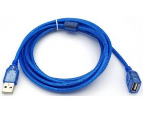 Кабель USB 2.0 удлинитель Type-A (папа - мама) 3 м синий (NN-U2MFB03)