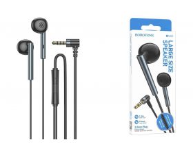 Наушники вакуумные проводные BOROFONE BM86 Platinum metal (серый)