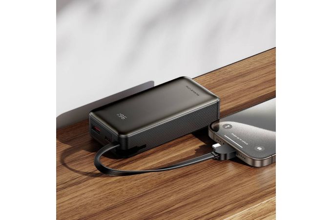 Универсальный дополнительный аккумулятор Power Bank BOROFONE BJ77 22.5W+PD20W with cable (10000mAh) (черный)
