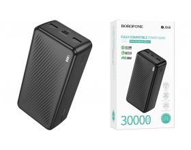 Универсальный дополнительный аккумулятор Power Bank BOROFONE BJ56B 22.5W+PD20W (30000mAh) (Black)