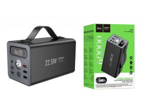 Универсальный дополнительный аккумулятор Power Bank HOCO J138 60000mAh 22.5W+PD20W+DC12V (черный)