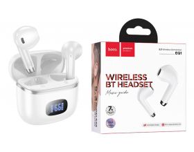 Наушники вакуумные беспроводные HOCO EQ1 Music guide true wireless BT headset (белый)
