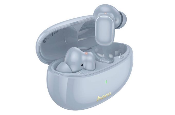 Наушники вакуумные беспроводные HOCO EQ17 wireless wireless ANC BT headset (голубая звезда)