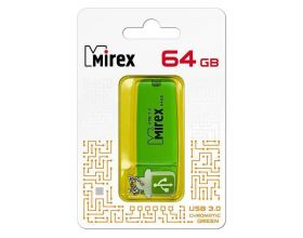 Флешка USB 3.0 Mirex CHROMATIC GREEN 64GB (ecopack)