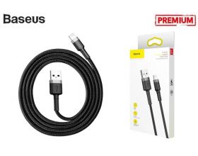 Кабель USB - Lightning Baseus cafule 2,4А 1 м (черный-серый)