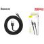 Кабель USB - Lightning Baseus cafule 2,4А 1 м (черный-серый)