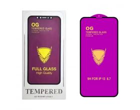 Защитное стекло для Xiaomi Redmi Note 9 (черный) OG Tempered Full Glass 9H