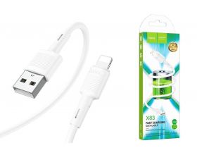 Кабель USB - Lightning HOCO X83, 2,4A (белый) 1м