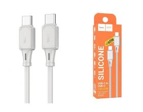 Кабель USB Type-C - USB Type-C HOCO X101 PD60W (серый) 1м