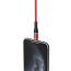 Кабель USB - Lightning BOROFONE BU16, 2,4A (красный) 1,2м (магнитный, в оплетке, LED индикатор)