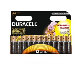 Батарейка алкалиновая Duracell LR06 АА (упаковка картон, бокс 12 штук)