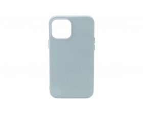 Чехол для iPhone 12 (6.1) Silicone Case Soft Touch (серо-зеленый)