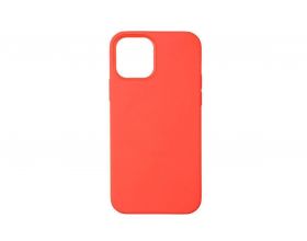 Чехол для iPhone 12 (6.1) Silicone Case Soft Touch (красно-оранжевый)