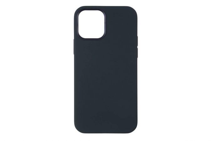 Чехол для iPhone 12 (6.1) Silicone Case Soft Touch (космический синий)