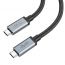 Кабель USB Type-C - USB Type-C HOCO US06, 5A PD100W (черный) 2м USB3.2
