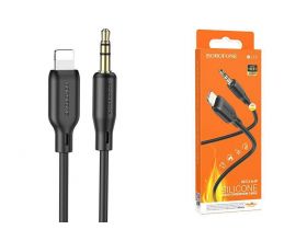 Кабель аудио BOROFONE BL18 (штекер Lightning - штекер AUX) Digital audio conversion cable (черный)
